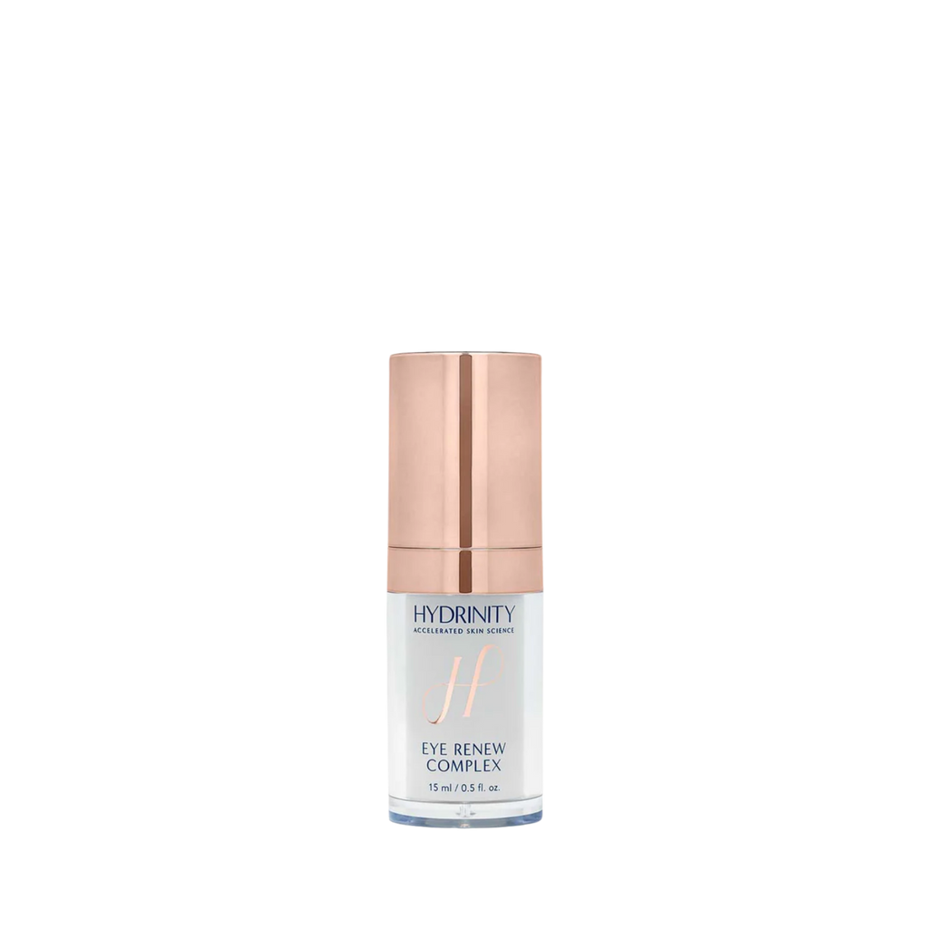 Hydrinity Eye Renew Complex 15mL bottle for puffiness, dark circles, and fine lines | Medical grade skincare, curated by cosmetic surgeons | Beyond Beautiful Cosmetic Surgery and Medspa