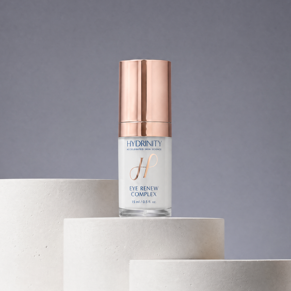Hydrinity Eye Renew Complex 15mL bottle for puffiness, dark circles, and fine lines | Medical grade skincare, curated by cosmetic surgeons | Beyond Beautiful Cosmetic Surgery and Medspa
