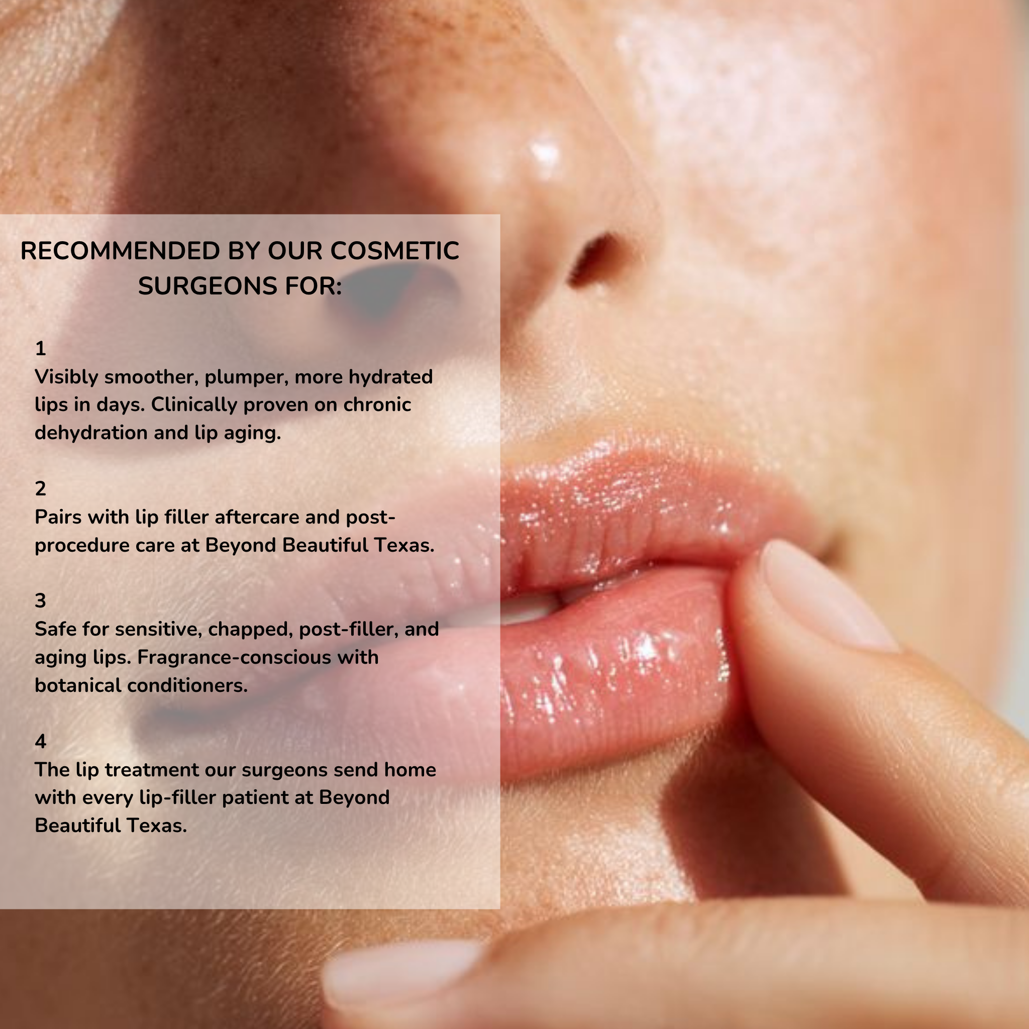 Hydrinity LUXE Lip Hydrator 10mL tube, | Lip Hydrator | Lip Treatment | Post-Lip Filler | Cometic surgeon-recommended post-filler lip aftercare in Plano TX.