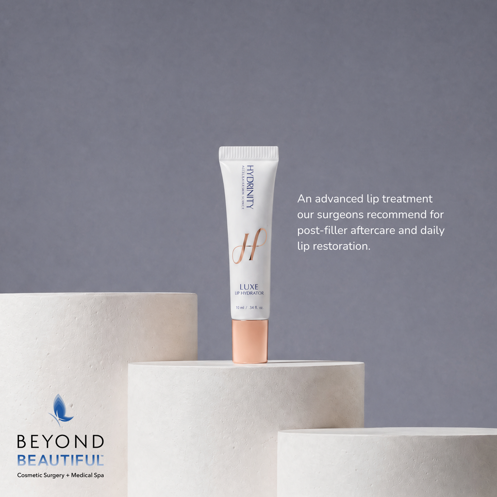 Hydrinity LUXE Lip Hydrator 10mL tube, | Lip Hydrator | Lip Treatment | Post-Lip Filler | Cometic surgeon-recommended post-filler lip aftercare in Plano TX.