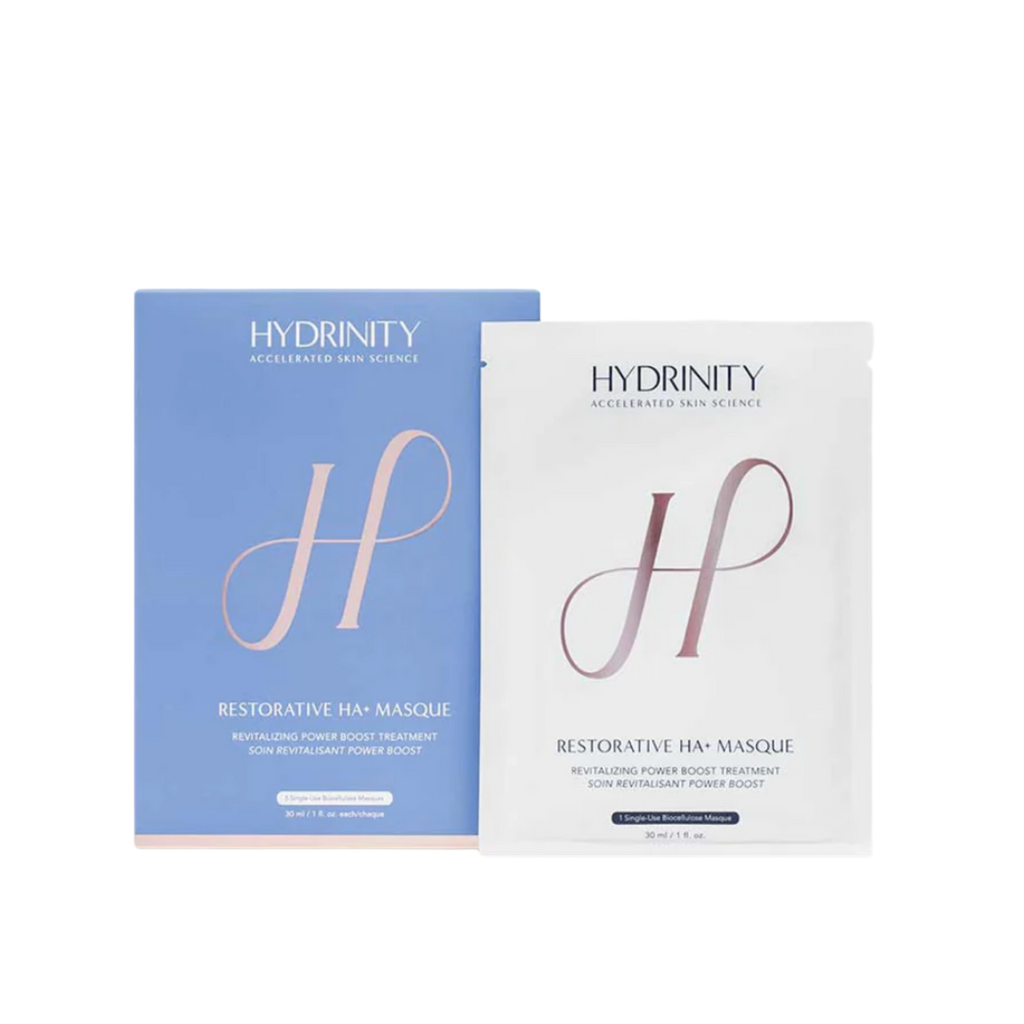 Hydrinity Restorative HA+ Biocellulose Facial Sheet masque  | Anti-aging, Prebiotic and soothing skincare mask | Post-procedure skincare mask | Beyond Beautiful Cosmetic Surgery and Medspa