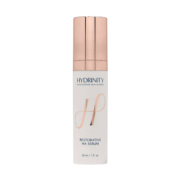 Hydrinity Restorative HA Serum 30mL bottle with PPM6 Technology, surgeon-curated post-procedure serum | Beyond Beautiful Cosmetic Surgery and Medspa, Vu Ho MD
