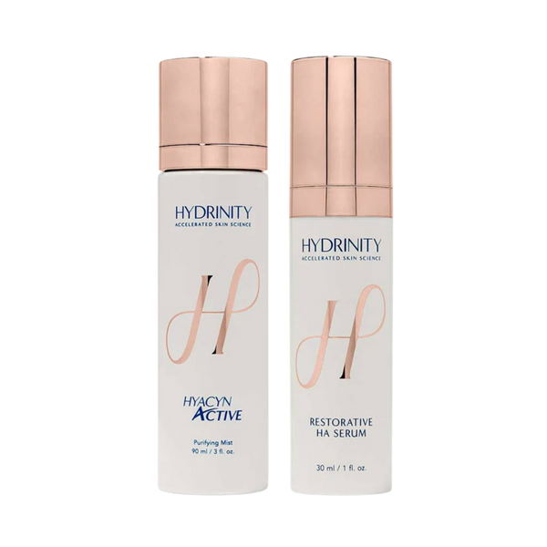 Hydrinity Restorative Kit with HYACYN ACTIVE and Restorative HA Serum, cosmetic surgeon-curated post-procedure duo | Medical grade skincare | Beyond Beautiful Cosmetic Surgery and Medspa