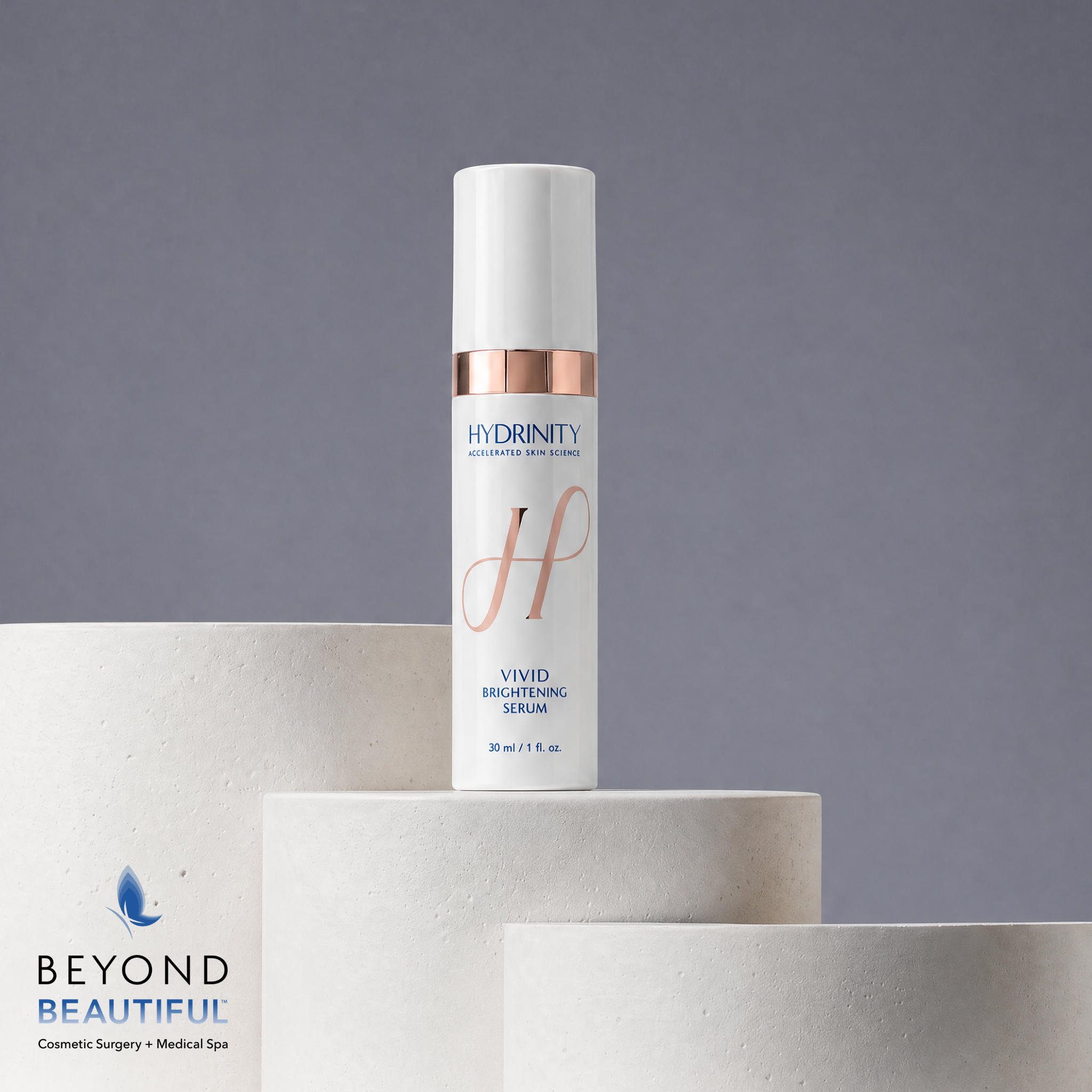 HYDRINITY VIVID Brightening Serum  |  30mL bottle, surgeon-recommended treatment for melasma and hyperpigmentation.| Beyond Beautiful Cosmetic Surgery and Medspa | Dr. Vu Ho MD Skincare