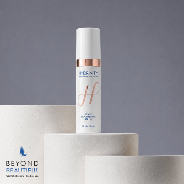 HYDRINITY VIVID Brightening Serum  |  30mL bottle, surgeon-recommended treatment for melasma and hyperpigmentation.| Beyond Beautiful Cosmetic Surgery and Medspa | Dr. Vu Ho MD Skincare