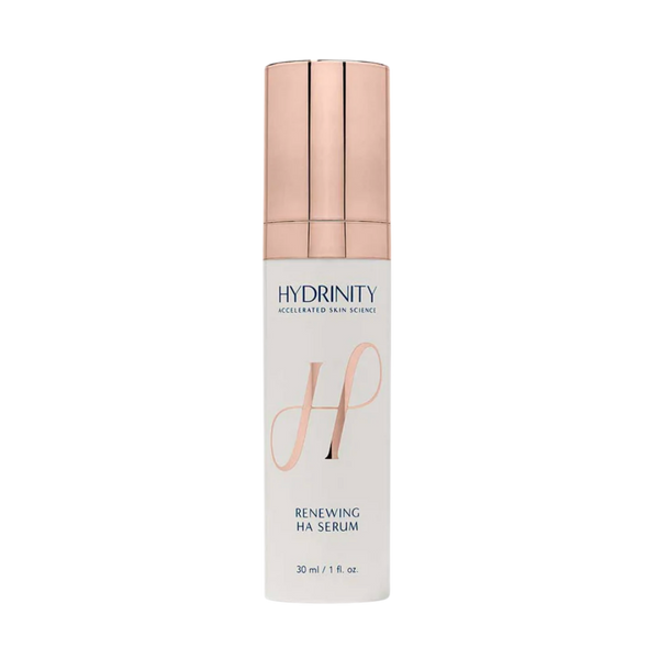 Hydrinity Renewing HA Serum 30mL anti-aging bottle, Hydrating Serum, hyaluronic acid | Cosmetic surgeon-curated at Beyond Beautiful Texas in Plano.