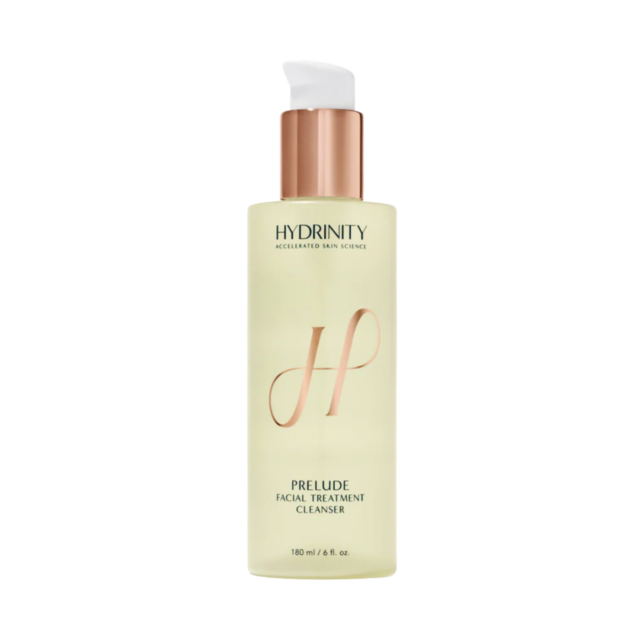 Hydrinity PRELUDE Facial Treatment Cleanser 180mL bottle, surgeon-curated at Beyond Beautiful Texas.